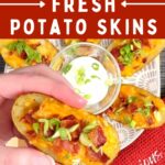 homemade potato skins in the air fryer recipe dinners done quick pin