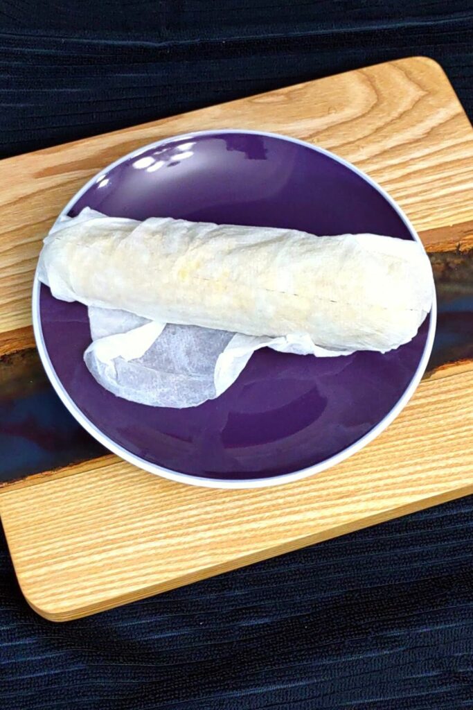 wrap corn on the cob in a damp paper towel
