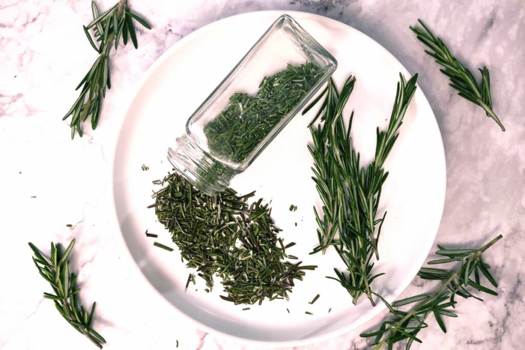 dry rosemary in minutes in the air fryer