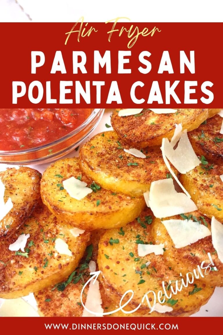 Easy Air Fryer Parmesan Polenta Cakes Dinners Done Quick