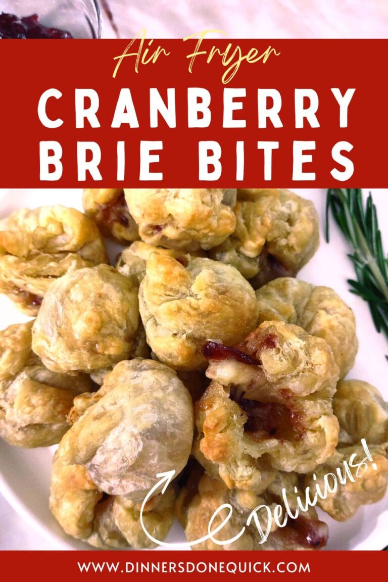Air Fryer Cranberry Brie Bites are so Light and Flaky Dinners Done Quick