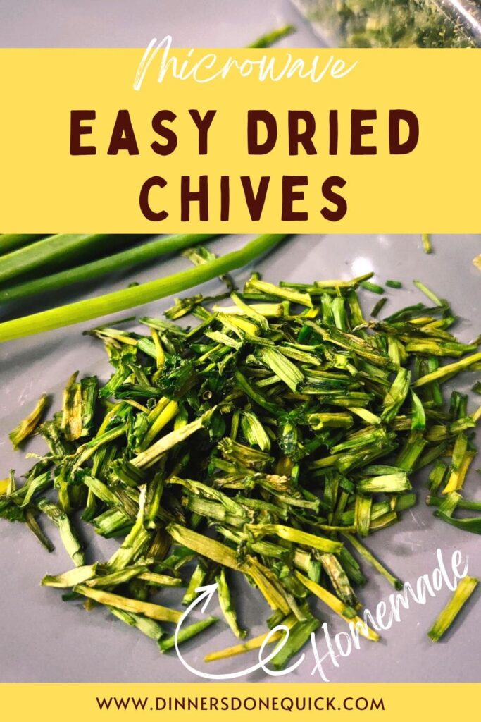 how to dry chives in the microwave dinners done quick pinterest