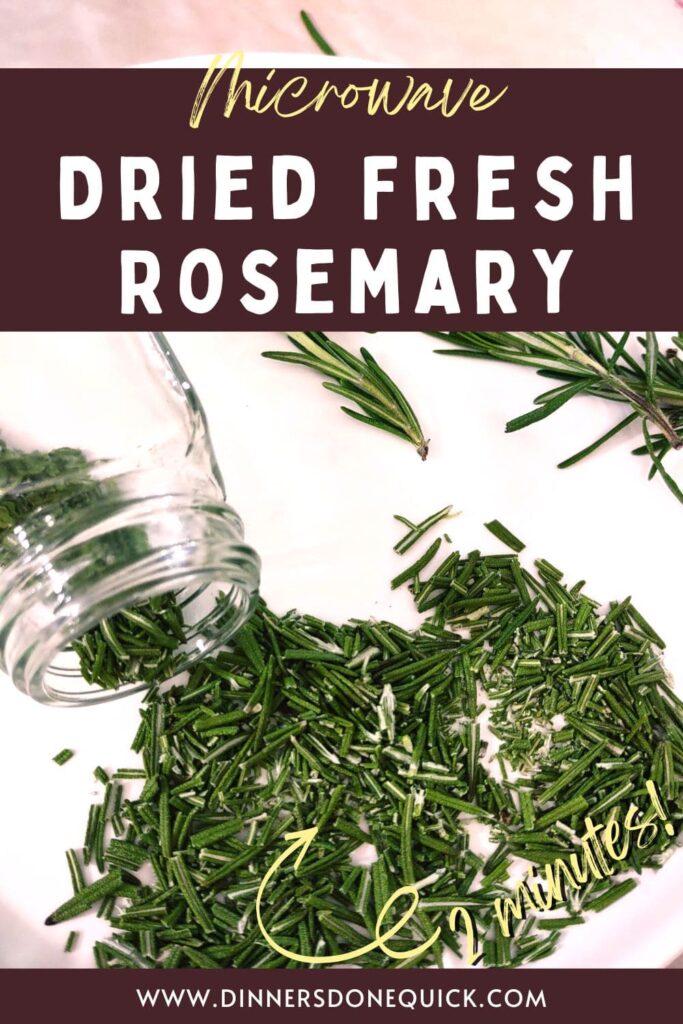 how to dry fresh rosemary in the microwave dinners done quick pinterest