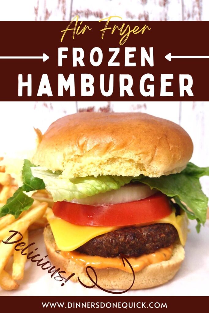 how to make a frozen hamburger in the air fryer dinners done quick pinterest