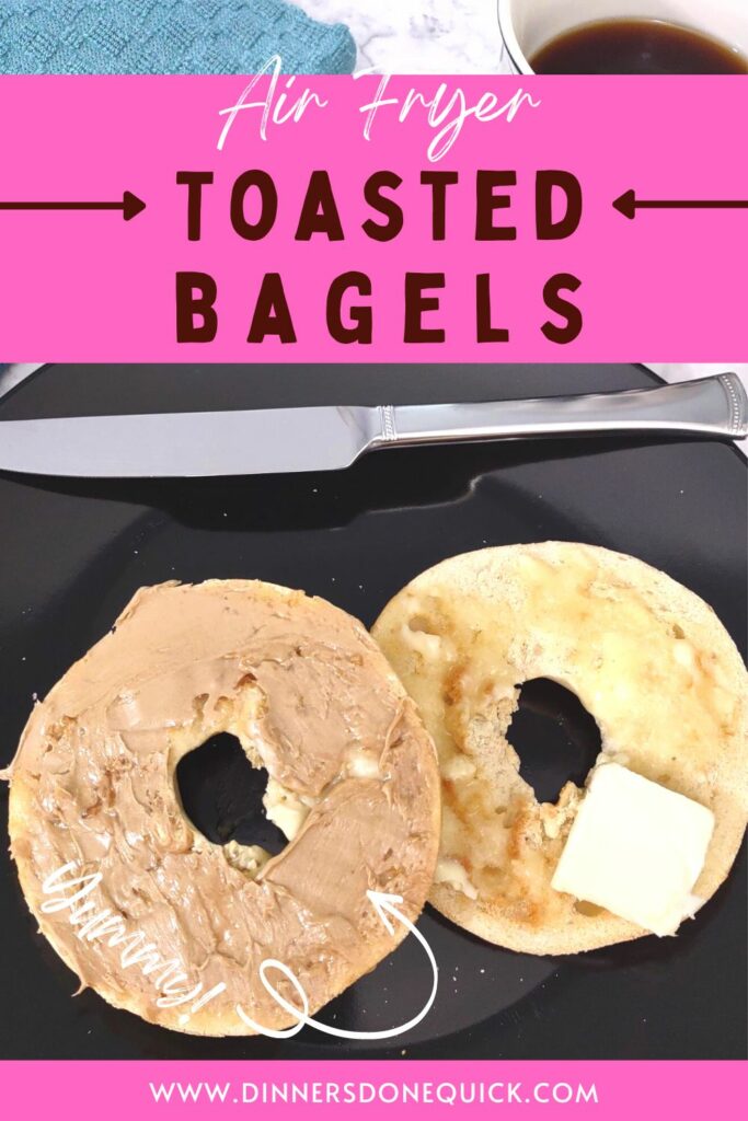 how to toast a bagel in the air fryer dinners done quick pinterest