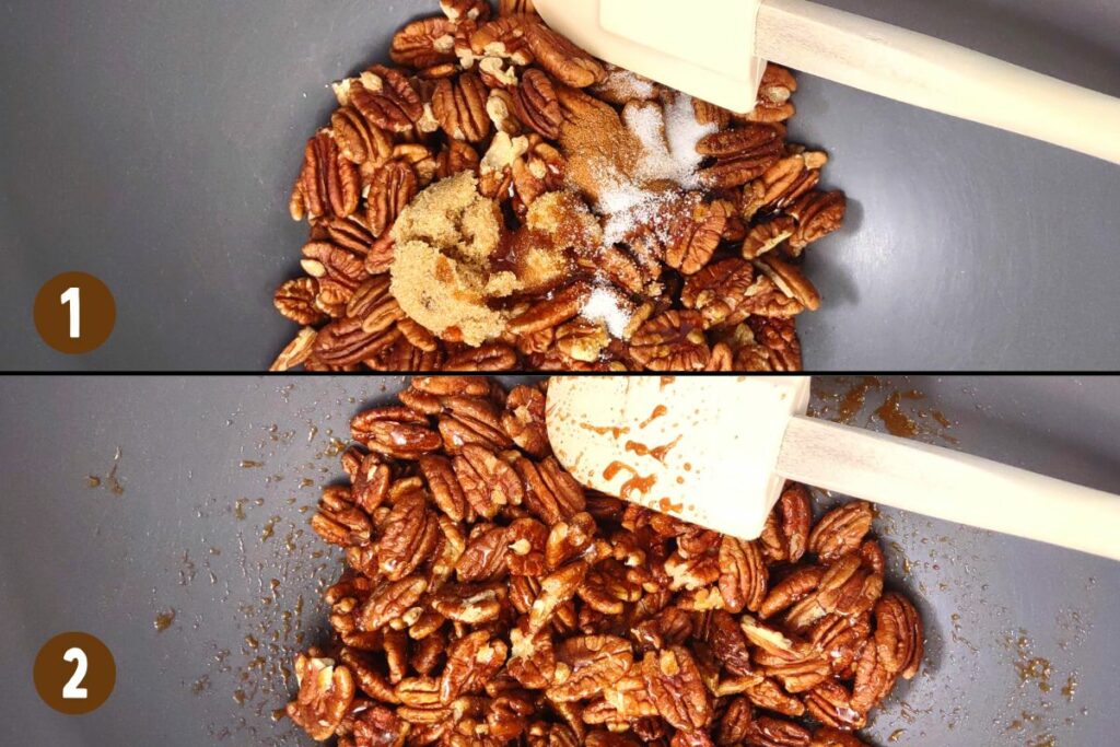 stir to coat the pecans completely