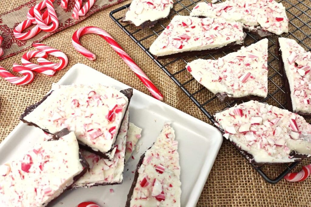 easy homemade peppermint bark made in your microwave