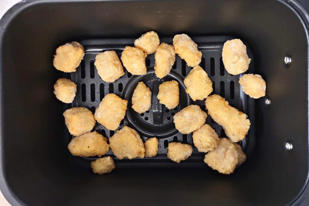frozen cheese curds in air fryer basket