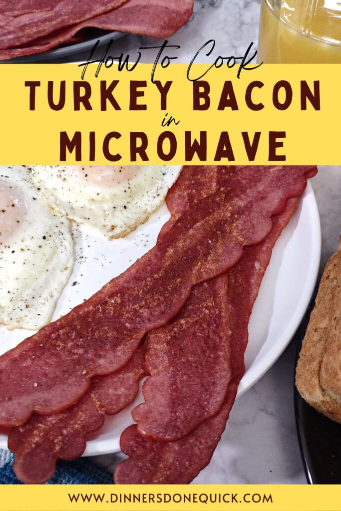 how to cook turkey bacon in the microwave dinners done quick pinterest