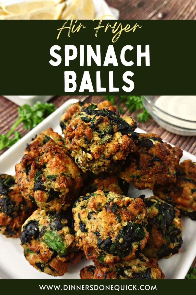 Air Fryer Spinach Balls Easy Appetizer Recipe Dinners Done Quick