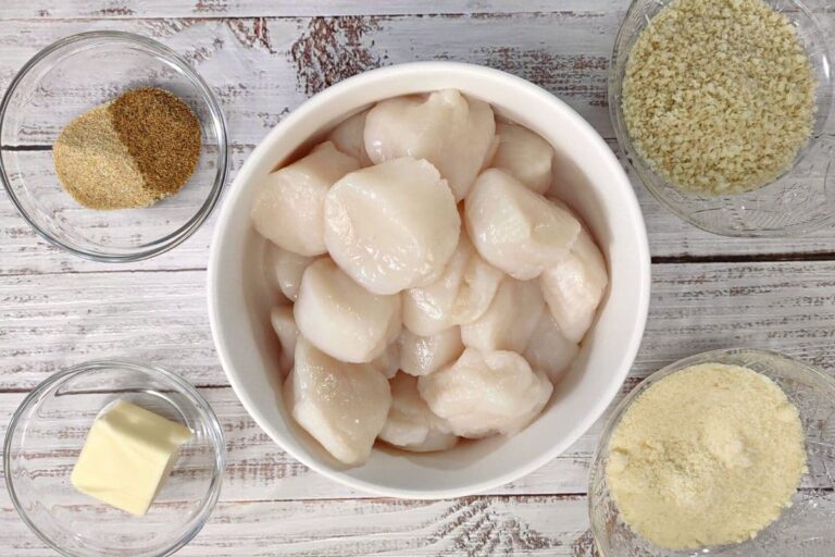 Easy Air Fryer Breaded Scallops with Parmesan and Panko Dinners Done