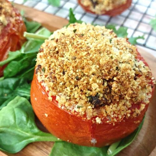 air fryer italian stuffed tomatoes with cheese dinners done quick