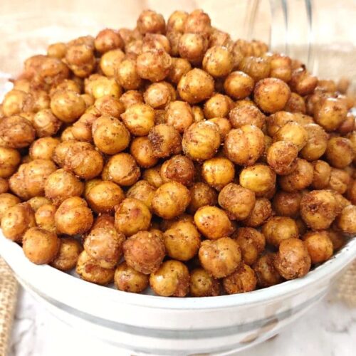 crispy air fryer chickpeas with indian seasoning dinners done quick