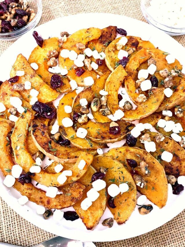 Roasted Butternut Squash Slices in the Air Fryer