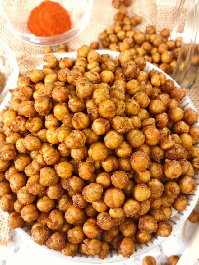 Crunchy Air Fryer Chickpeas with Indian Seasoning