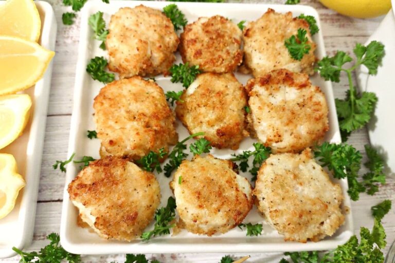 Easy Air Fryer Breaded Scallops with Parmesan and Panko Dinners Done