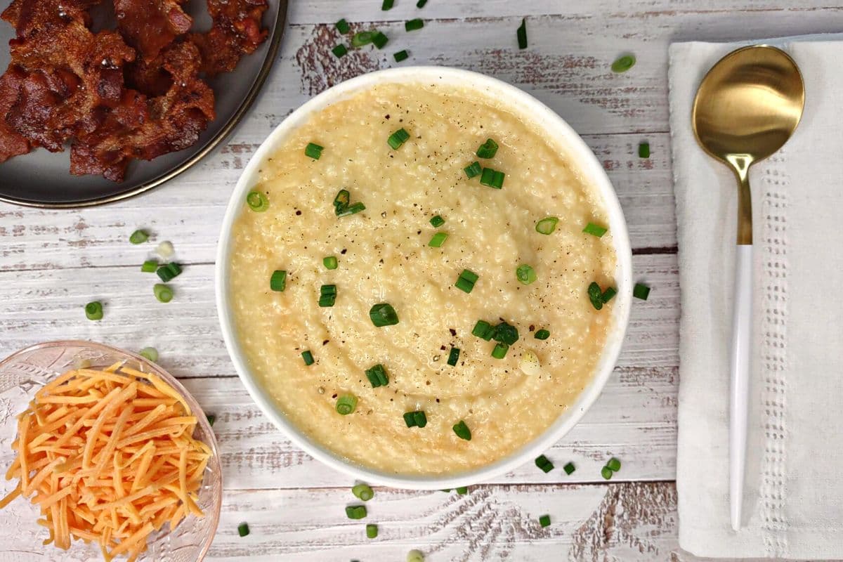 Creamy Microwave Grits with Garlic and Cheese Dinners Done Quick