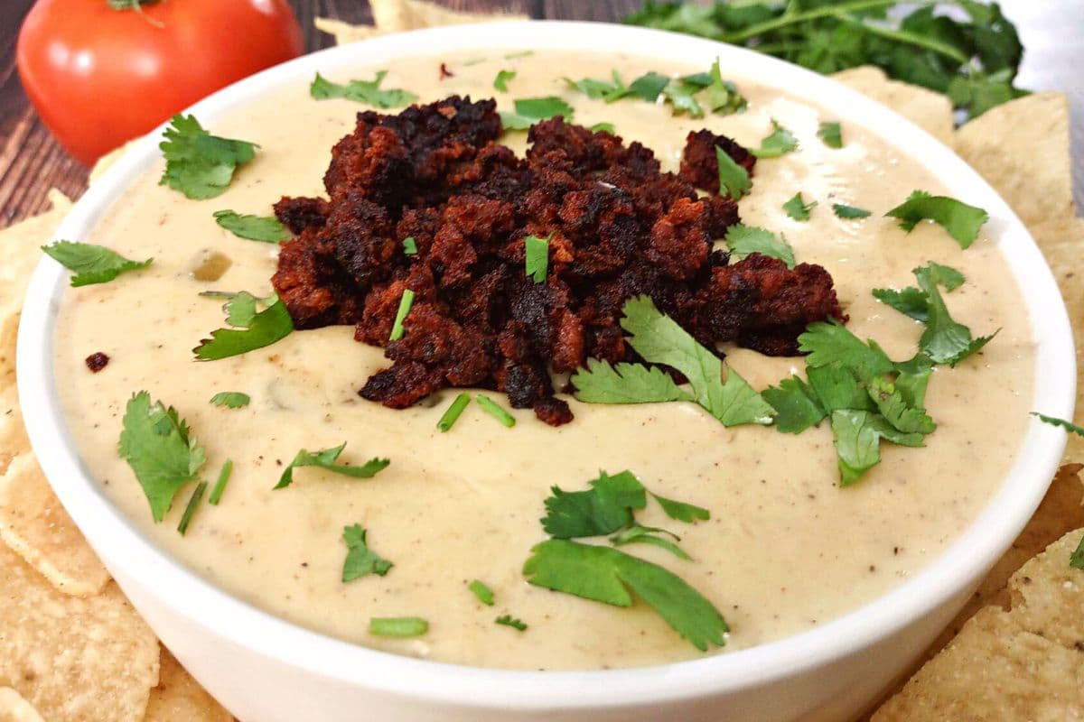 Air Fryer Queso (Homemade Creamy Cheese Dip) Dinners Done Quick