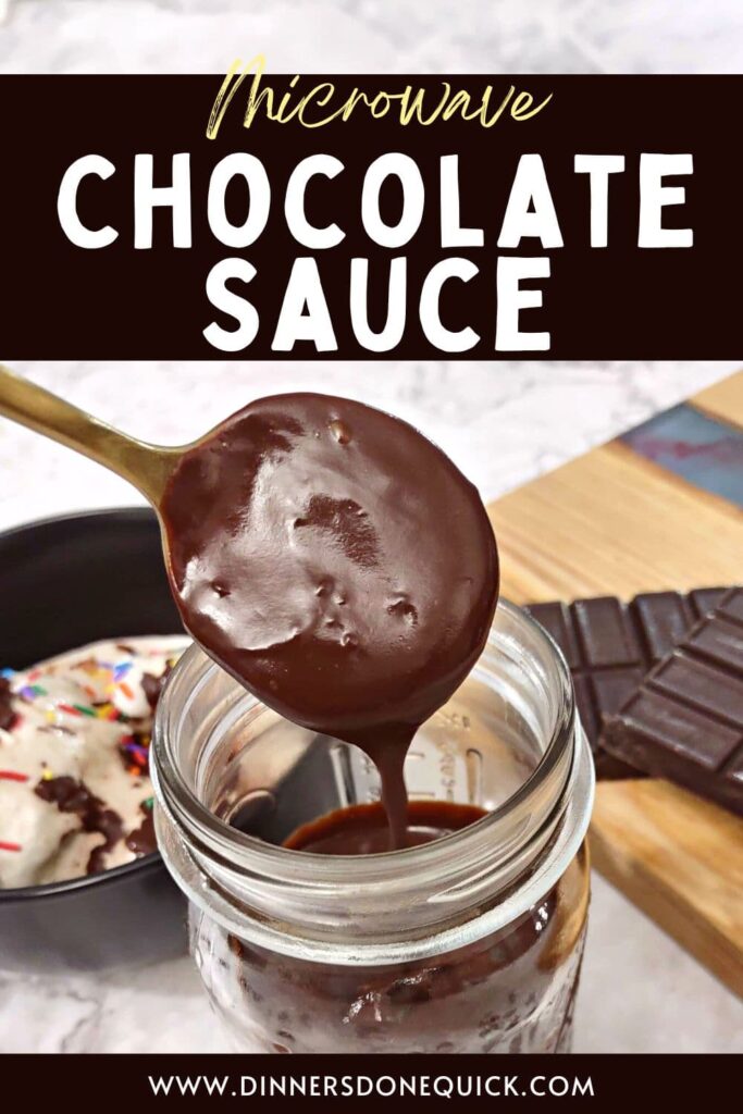 easy homemade microwave chocolate sauce dinners done quick pinterest