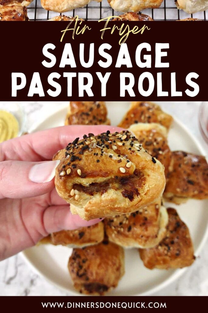 homemade air fryer sausage rolls in puff pastry dinners done quick pinterest