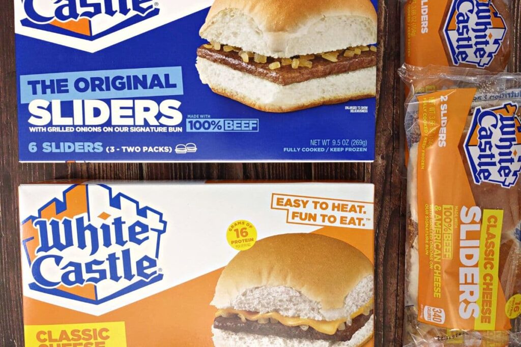original and cheese white castle boxes