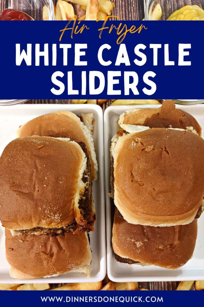 white castle sliders in the air fryer from frozen dinners done quick pinterest