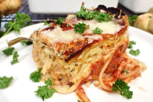 air fryer baked spaghetti recipe dinners done quick