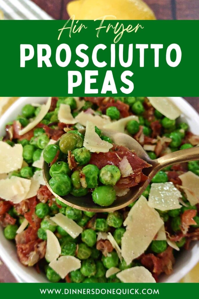 air fryer frozen peas and prosciutto recipe dinners done quick pinterest