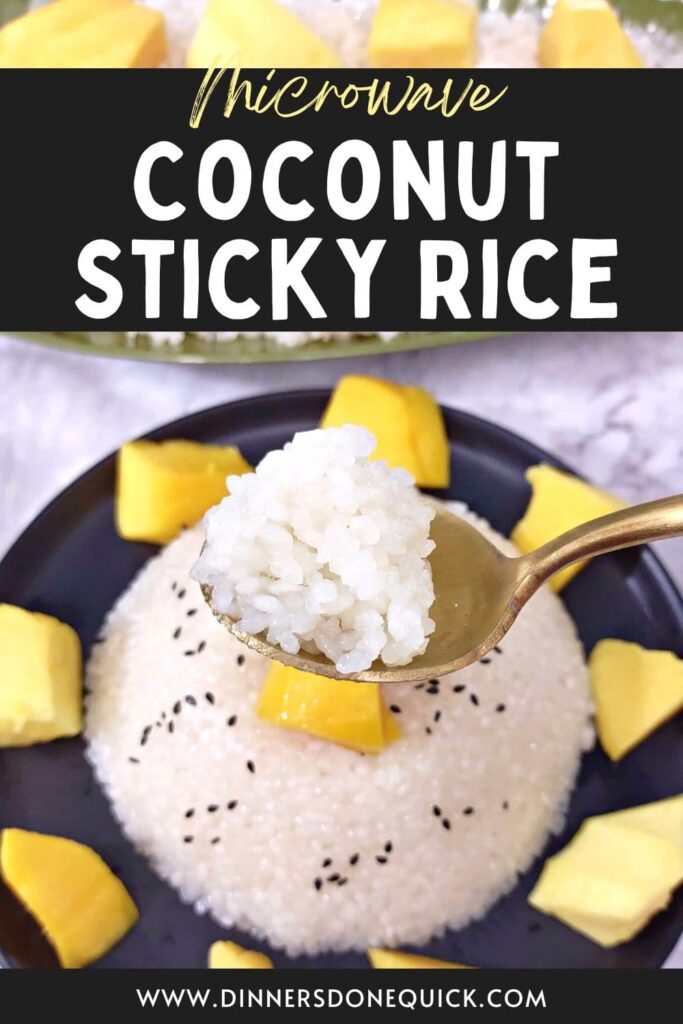 how to make coconut sticky rice in the microwave dinners done quick pinterest