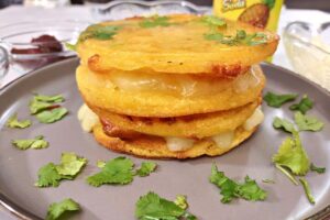 Trader Joe's Arepas in the Air Fryer (Corn and Cheese)