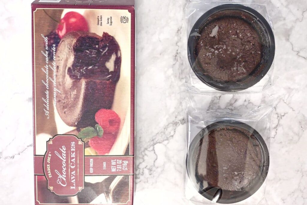 trader joes lava cakes out of packaging box