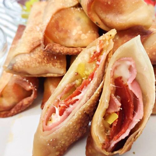 air fryer antipasto egg rolls recipe dinners done quick