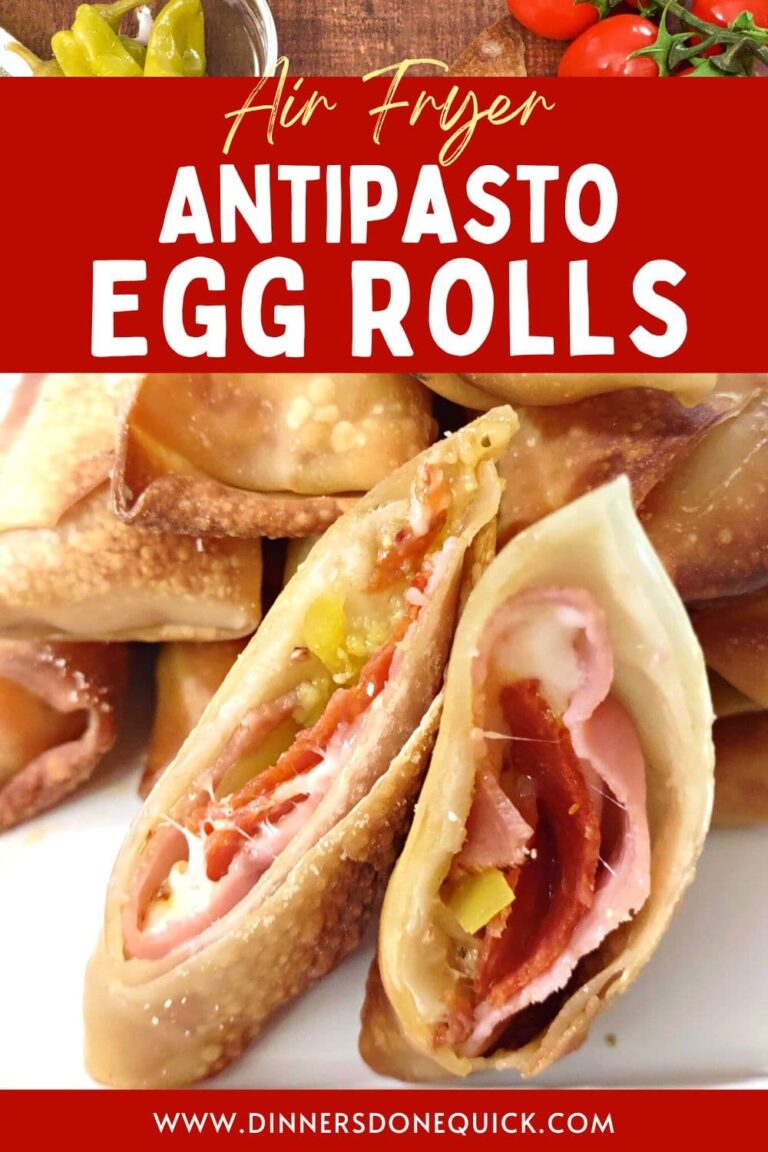 Air Fryer Antipasto Egg Rolls Italian Twist You Need! Dinners Done Quick