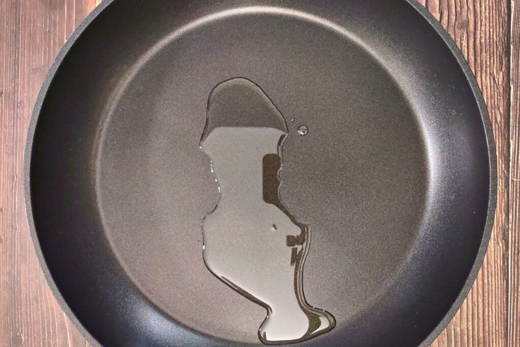 heat olive oil in a skillet