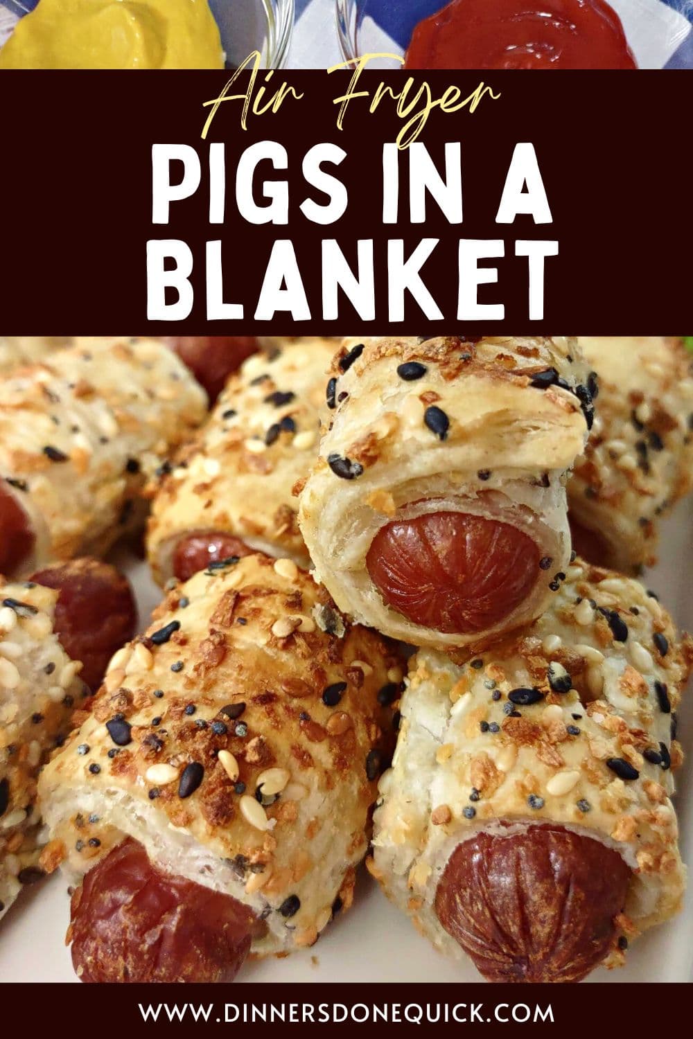 Air Fryer Frozen Pigs in a Blanket Yummy Bites Dinners Done Quick