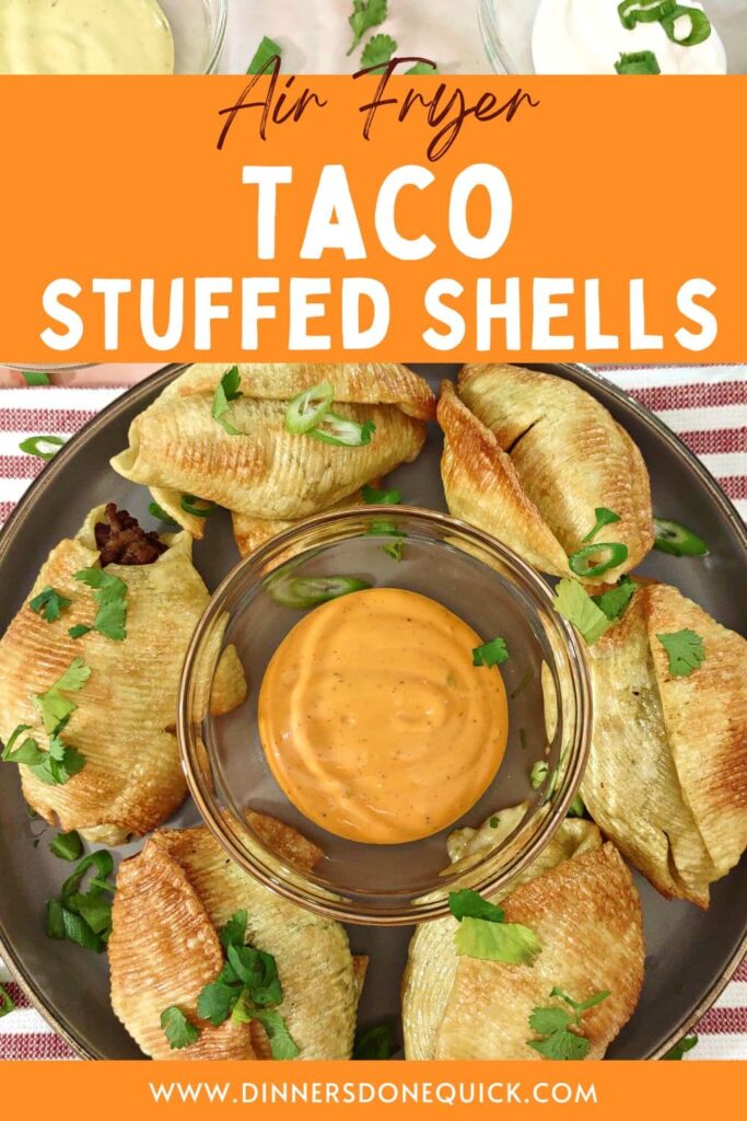 taco stuffed shells air fryer recipe dinners done quick pinterest