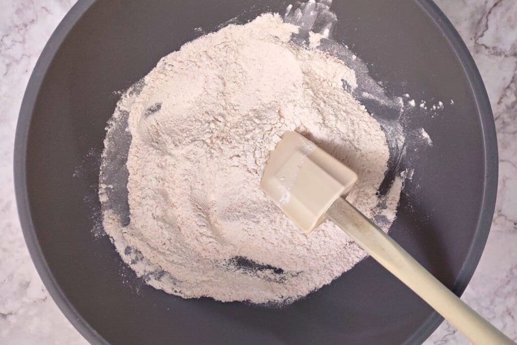 add dry ingredients to mixing bowl