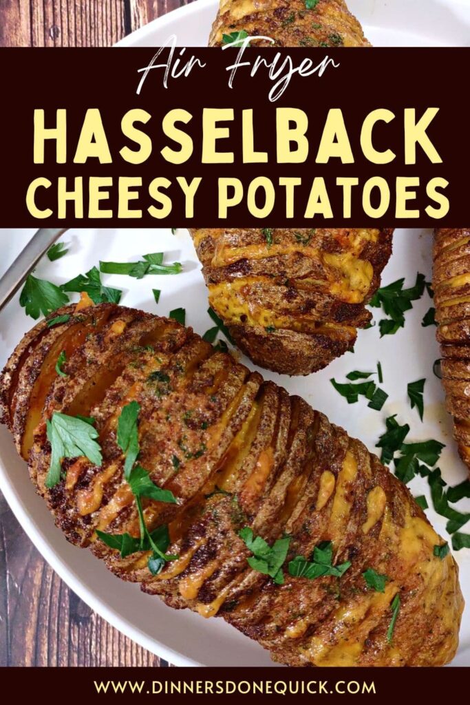 air fryer hasselback potatoes with cheese recipe dinners done quick pinterest