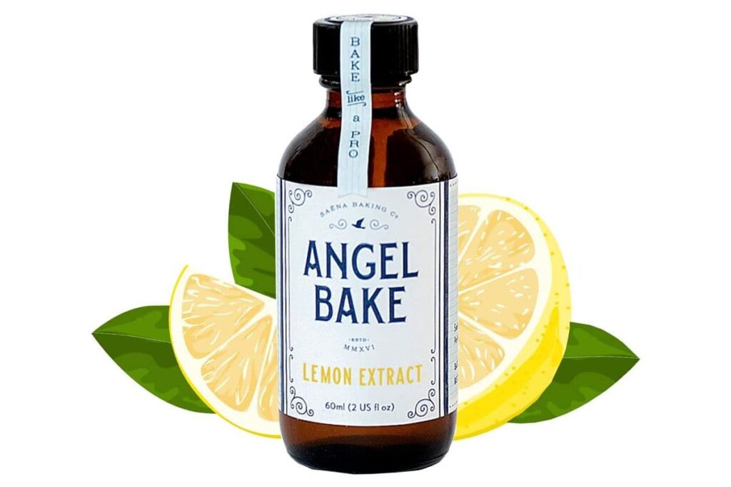 bottle of angel bake lemon extract