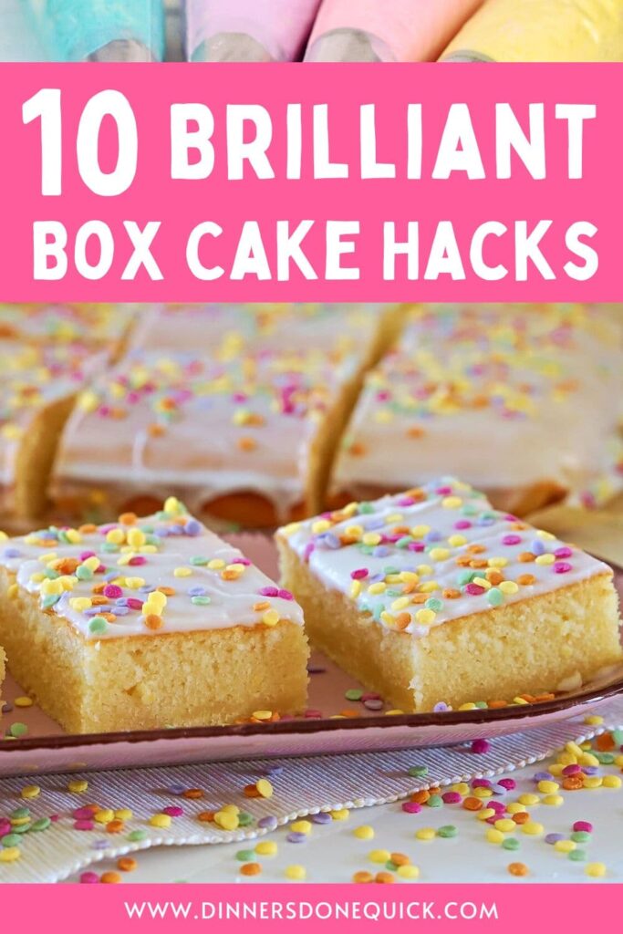 box cake hacks to improve your baking dinners done quick pinterest