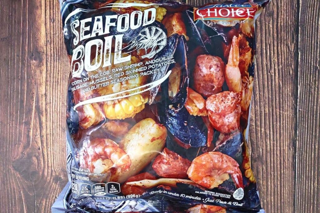 frozen seafood boil in a bag
