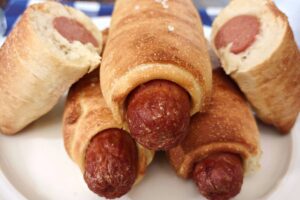 nathan's pretzel dog in the air fryer dinners done quick