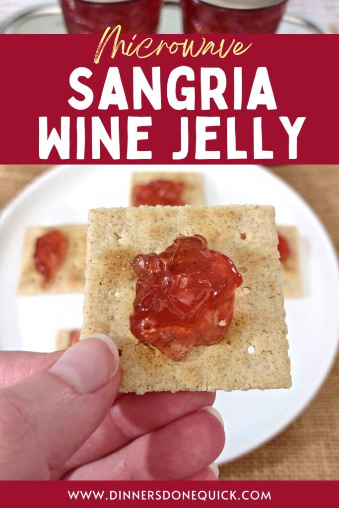 sangria wine jelly microwave recipe dinners done quick pinterest