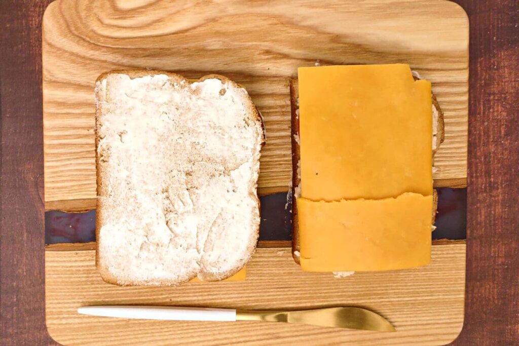 to make a sandwich add another slice of buttered bread