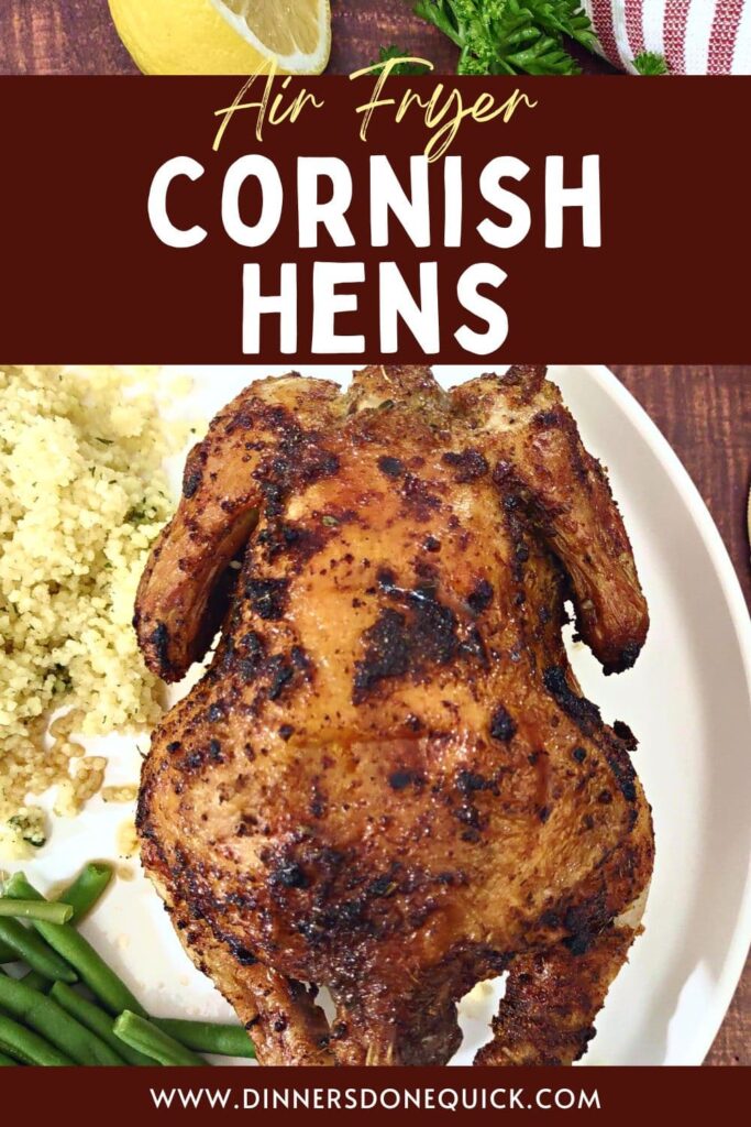 air fryer cornish hens recipe dinners done quick pinterest
