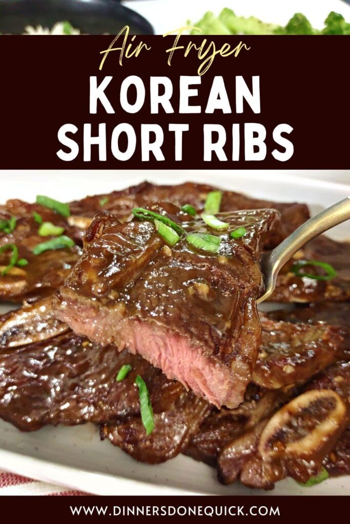 air fryer korean beef short ribs recipe dinners done quick pinterest