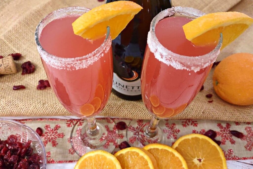 cranberry orange mimosas with triple sec recipe dinners done quick