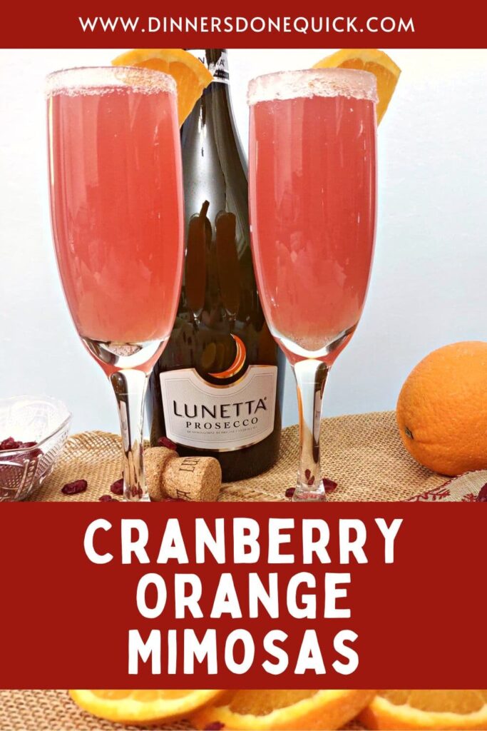cranberry orange mimosas with triple sec recipe dinners done quick pinterest