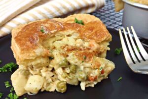 homemade chicken pot pie in the air fryer recipe dinners done quick