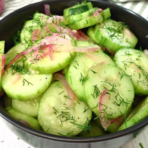 vinegar cucumber onion salad recipe dinners done quick